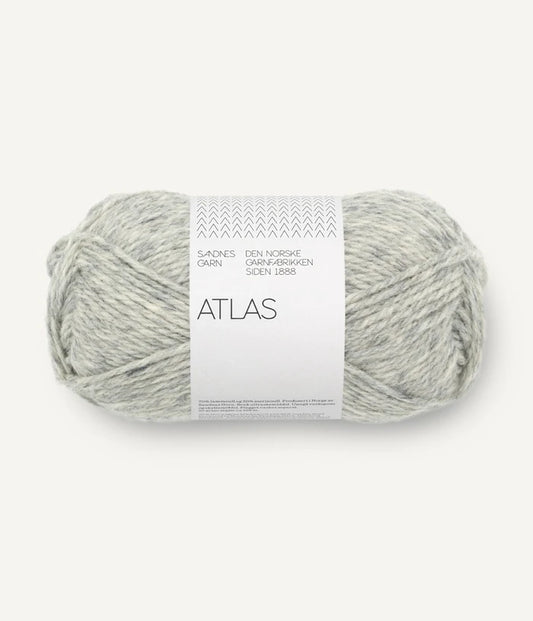 Ball of yarn with a label on a white background
