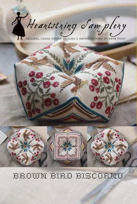 Brown Bird Biscornu - Chart