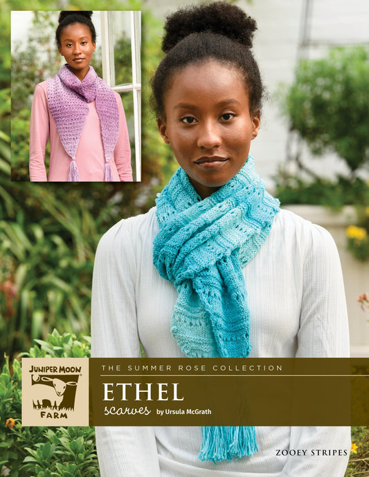 Ethel Scarves Pattern - Juniper Moon Farm