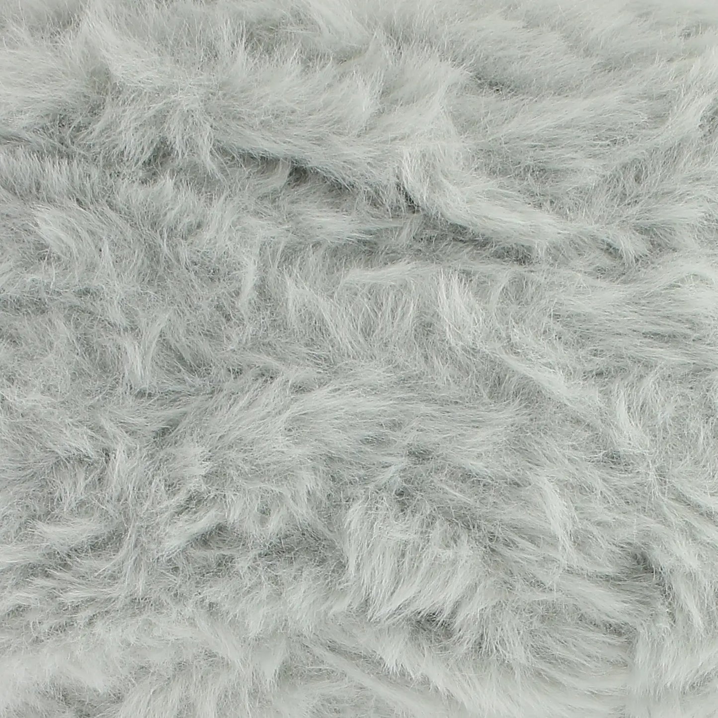 A skein of King Cole Velveteen polyester yarn in Nursery Cloud grey colour.