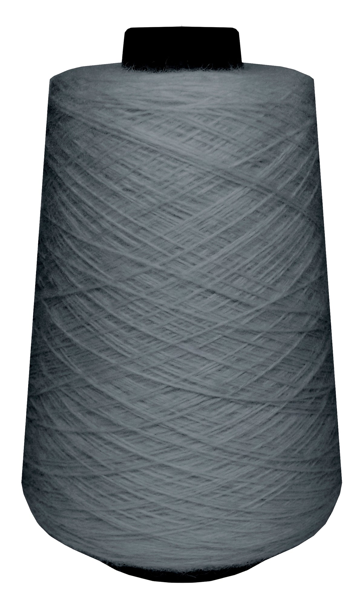 Large spool of silver wool yarn