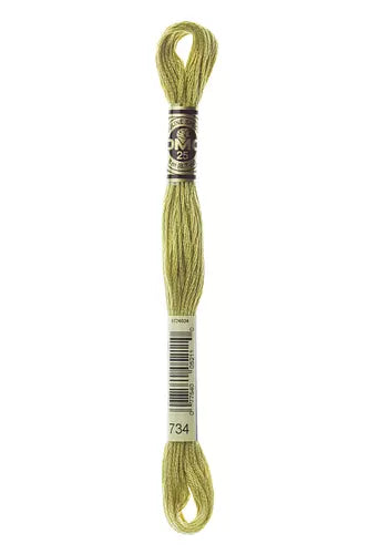 DMC Embroidery Floss - Colours 605 - 734