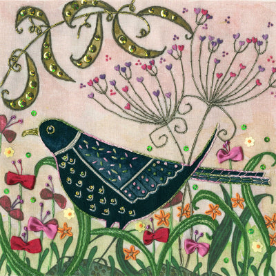 Blackbird - Flights of Fancy Embroidery Kit by Bothy Threads
