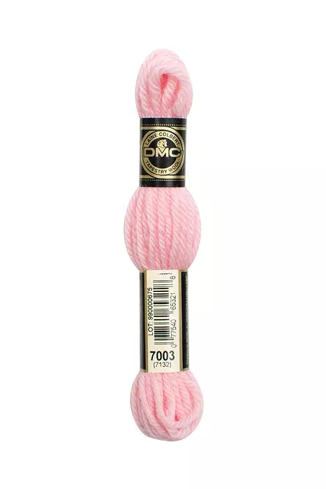 DMC Tapestry Wool Chart - Blanc, Ecru, Noir & 7000 - 7099