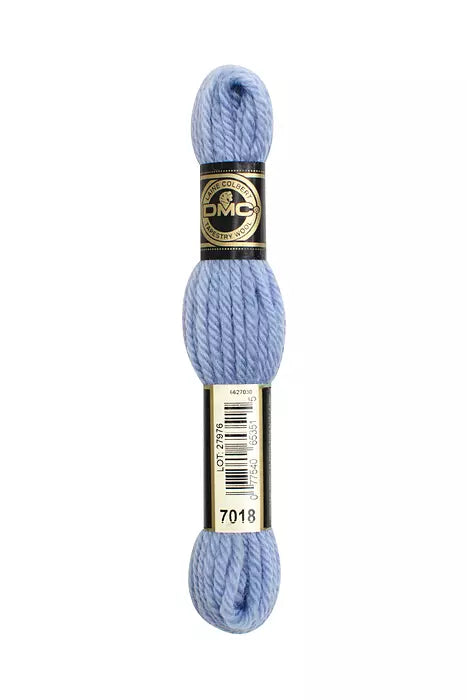 DMC Tapestry Wool Chart - Blanc, Ecru, Noir & 7000 - 7099