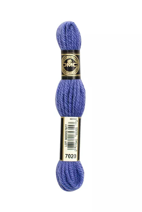 DMC Tapestry Wool Chart - Blanc, Ecru, Noir & 7000 - 7099