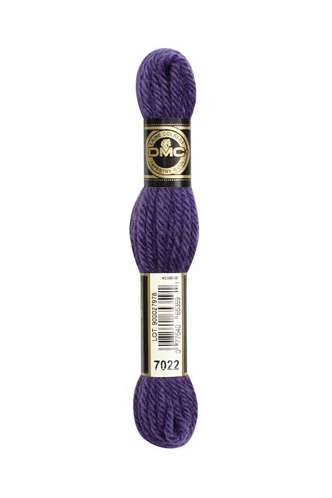DMC Tapestry Wool Chart - Blanc, Ecru, Noir & 7000 - 7099