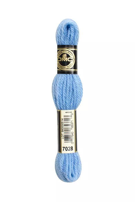 DMC Tapestry Wool Chart - Blanc, Ecru, Noir & 7000 - 7099