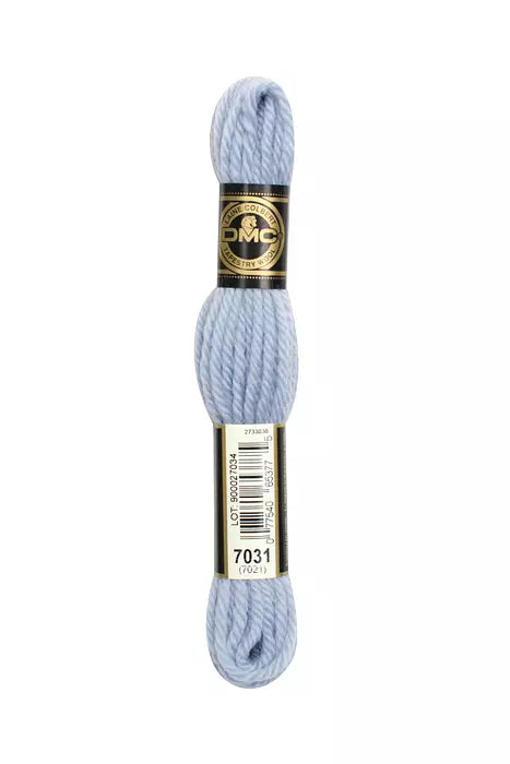 DMC Tapestry Wool Chart - Blanc, Ecru, Noir & 7000 - 7099
