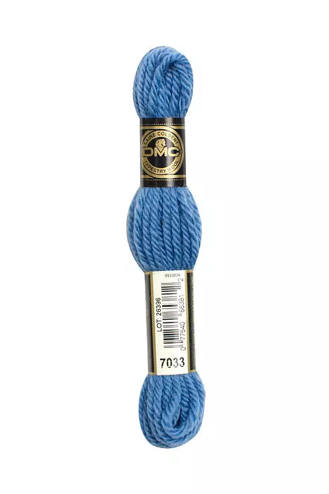 DMC Tapestry Wool Chart - Blanc, Ecru, Noir & 7000 - 7099