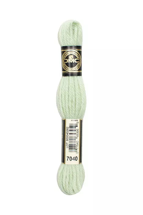 DMC Tapestry Wool Chart - Blanc, Ecru, Noir & 7000 - 7099