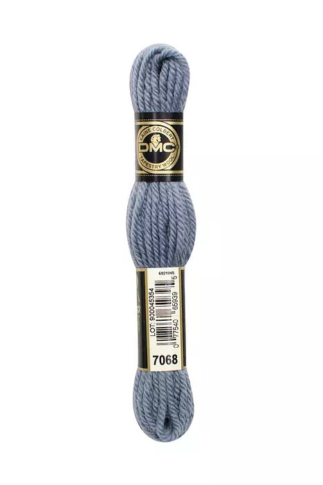 DMC Tapestry Wool Chart - Blanc, Ecru, Noir & 7000 - 7099