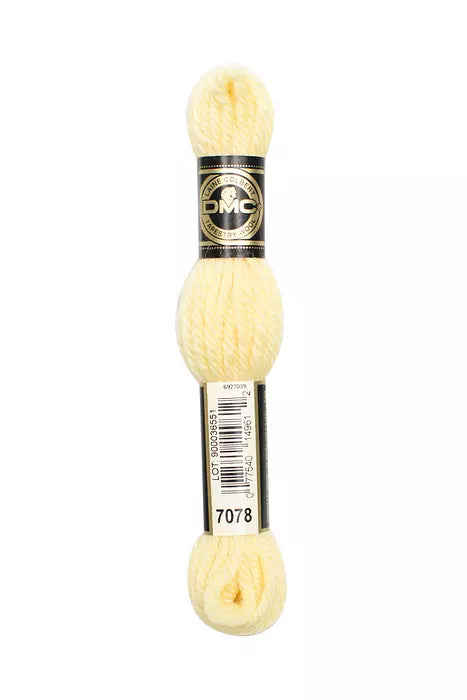 DMC Tapestry Wool Chart - Blanc, Ecru, Noir & 7000 - 7099