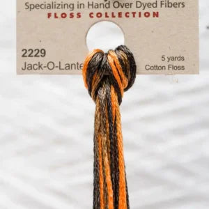 Weeks Dye Works Overdyed Cotton Threads - Jack-O-Lantern to Mulberry