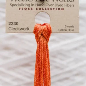 Weeks Dye Works Overdyed Cotton Threads - Candy Apple to Desert