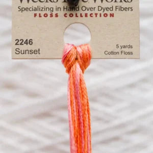 Weeks Dye Works Overdyed Cotton Threads - Oak to Yukon Gold