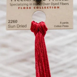 Weeks Dye Works Overdyed Cotton Threads - Oak to Yukon Gold
