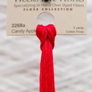 Weeks Dye Works Overdyed Cotton Threads - Candy Apple to Desert