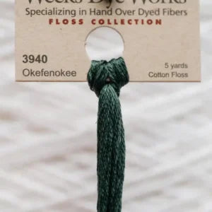 Weeks Dye Works Overdyed Cotton Threads - Navy to Sage