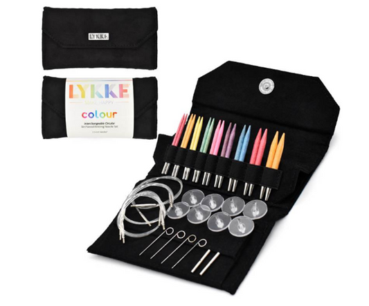 Lykke Colour 3.5 inch (9 cm) Interchangeable Circular Knitting Needle Set