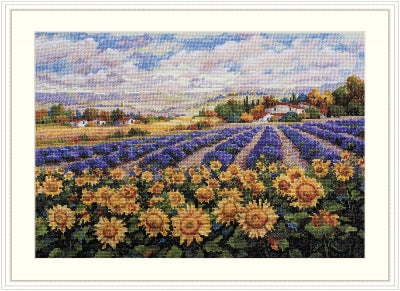 Fields of Lavender and Sun - Cross Stitch Kit