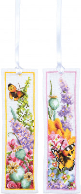 Flower Power Bookmark Set - Cross Stitch Kit