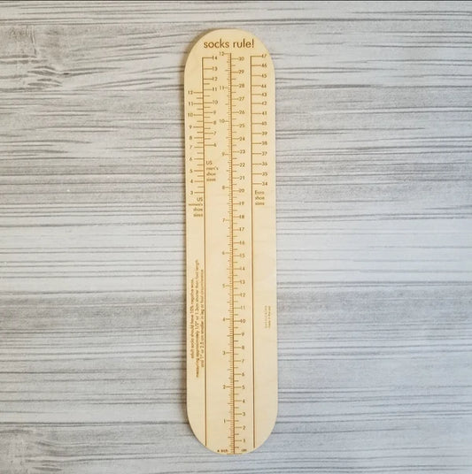 Socks Rule! Ruler for Measuring Socks Adult