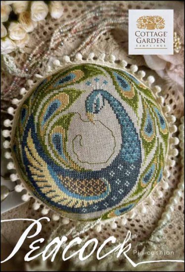 Peacock Pin Cushion - Chart