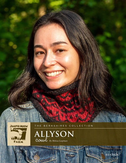 Allyson Cowl Pattern Leaflet - Juniper Moon Beatrix