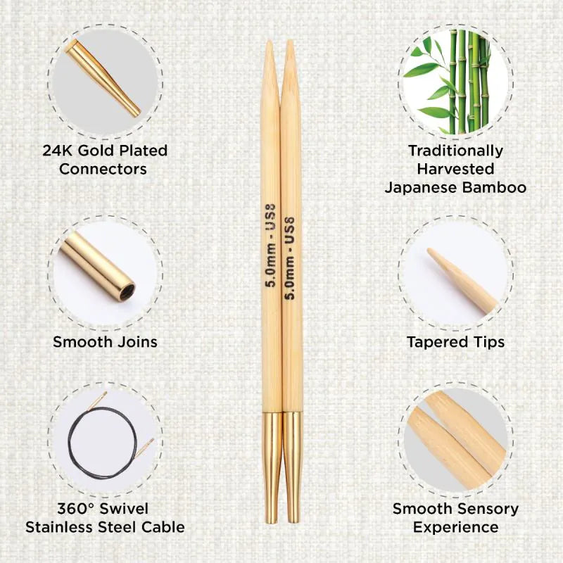 KnitPro Japanese Bamboo Deluxe Set