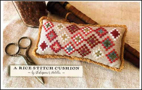 A Rice Stitch Pin Cushion - Chart