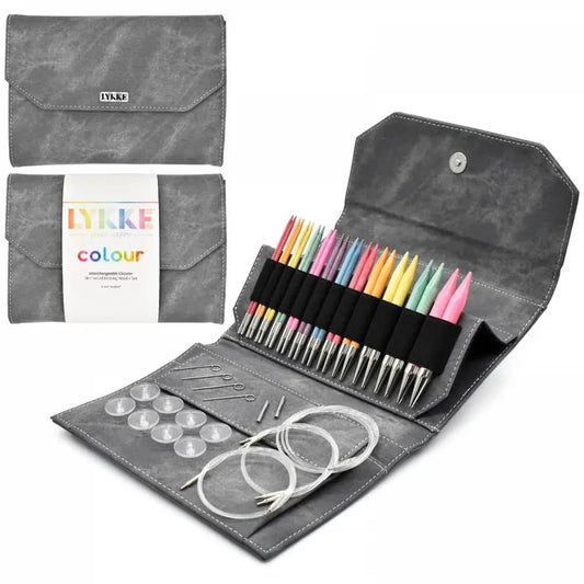 Lykke Colour 5 inch (13 cm) Interchangeable Circular Knitting Needle Set