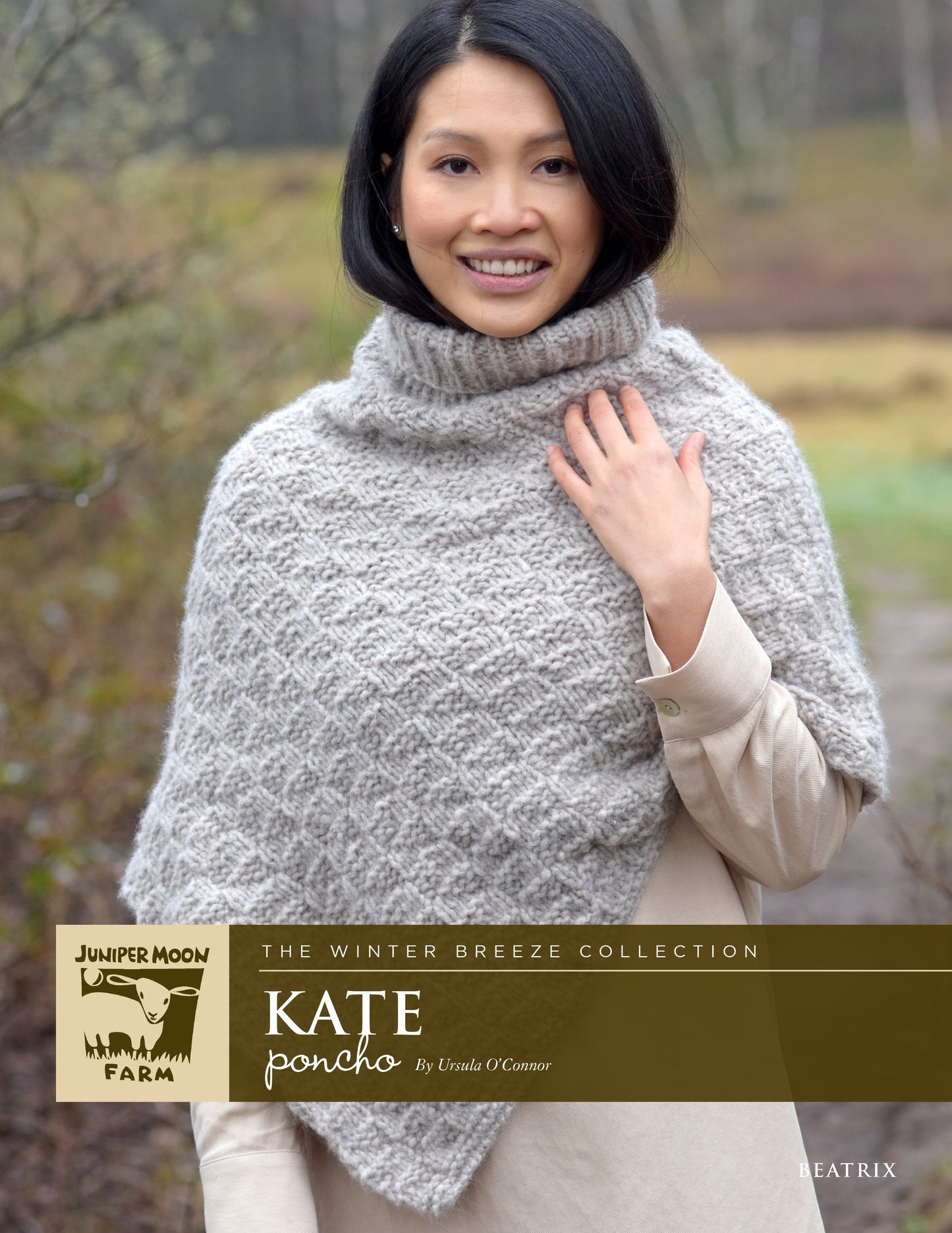 Kate Poncho Pattern Leaflet - Juniper Moon Beatrix