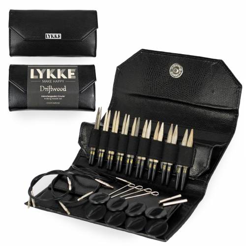 Lykke Driftwood 3.5 inch (9 cm) Interchangeable Circular Knitting Needle Set
