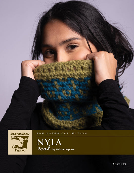 Nyla Cowl Pattern Leaflet - Juniper Moon Beatrix