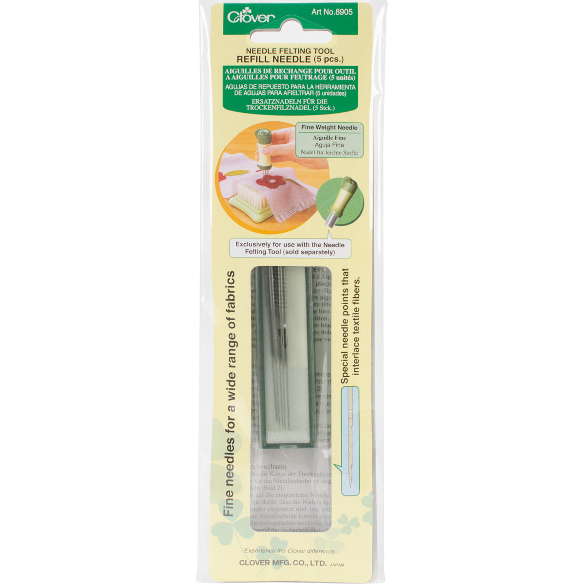 Clover 8905 Needle Felting Tool Refill Needle - Fine Weight