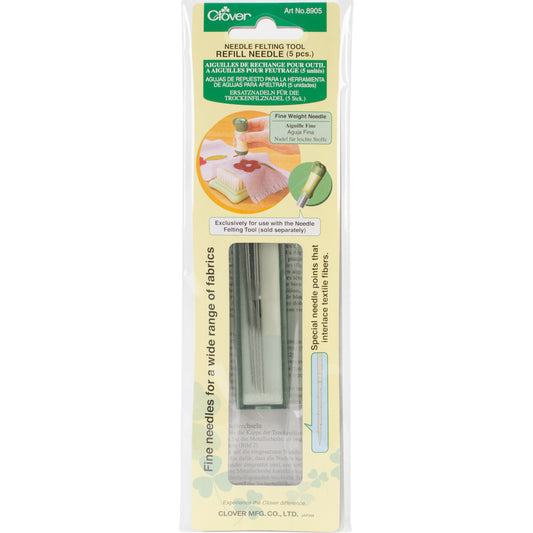 Clover 8905 Needle Felting Tool Refill Needle - Fine Weight