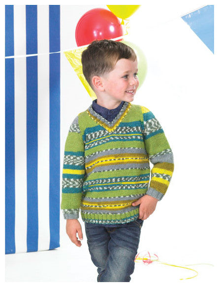 Fairground DK Pattern Leaflet JB398 - V Neck Pullover