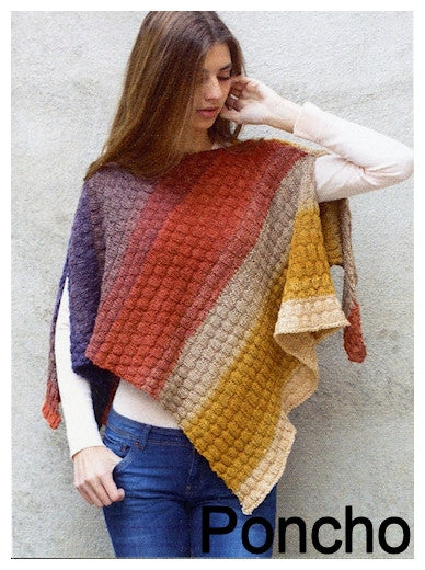 Paint Pattern Leaflet by Katia - Knit Poncho