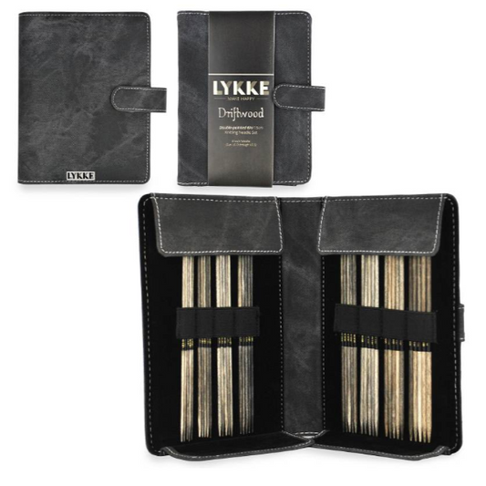 Lykke Driftwood 6 inch (15 cm) Double Pointed Needle Set - 2.0 mm to 3.75 mm