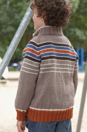 Patons Book 500882 - Cool for School - Super Stripes Jacket