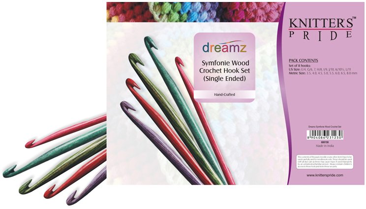 Knitter's Pride Dreamz Symfonie Wood Crochet Hook Set