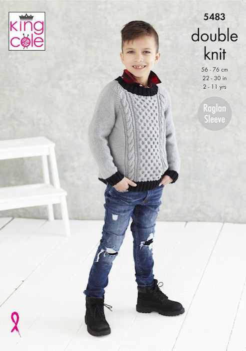 King Cole Subtle Drifter DK Leaflet 5483 - Round-Necked Sweater