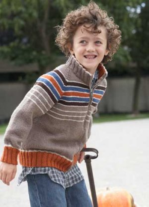 Patons Book 500882 - Cool for School - Super Stripes Jacket