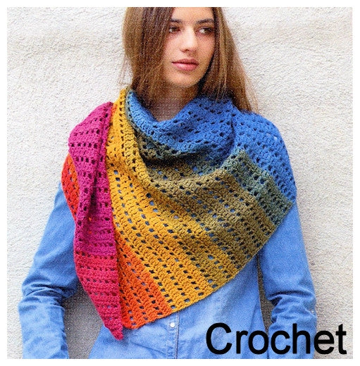 Paint Pattern Leaflet by Katia - Crochet Shawl
