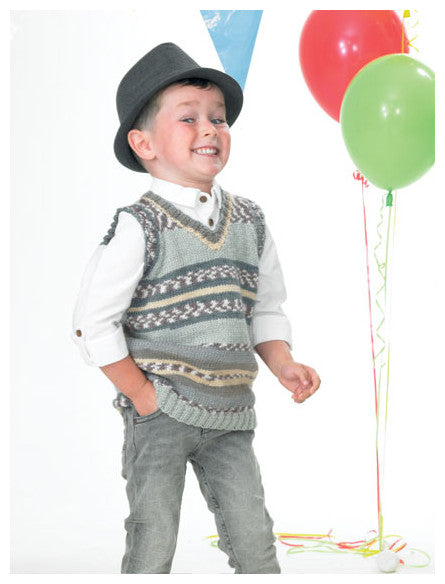Fairground DK Pattern Leaflet JB398 - V Neck Vest