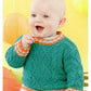 Sirdar Book 495 - Playful Little Tots - Design 4627 Cabled Pullover with Round Neck