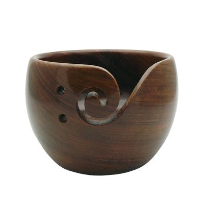 Extra Large Wooden Yarn Bowl - Handmade - Acacia Wood - 13.25 inches x 5  inches