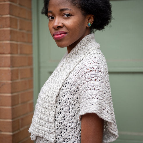 Jenna Oversized Shrug Pattern Leaflet by Melissa Leapman for Juniper Moon Farm