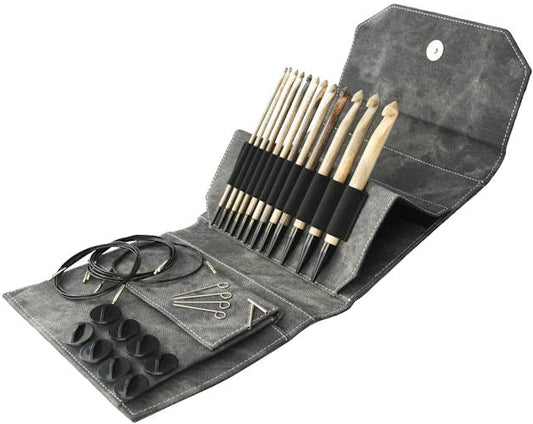 Lykke Driftwood 6 inch (15 cm) Interchangeable Crochet Hook Set